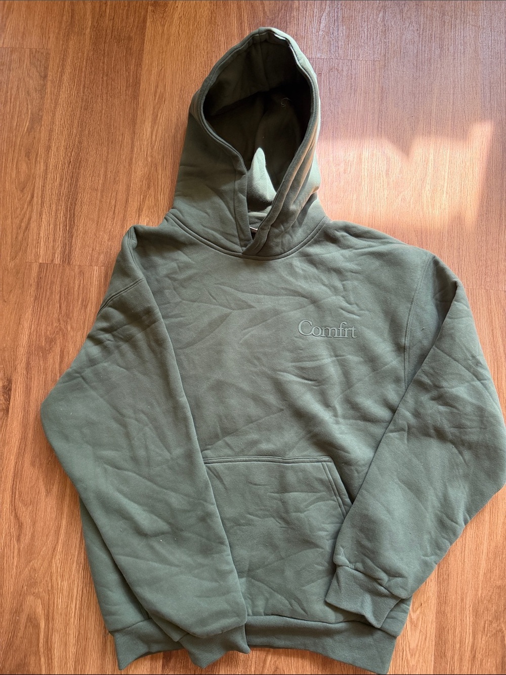 Comfrt Green Hooded Sweatshirt